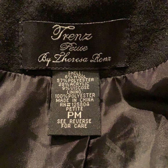 Trenz Petite By Theresa Renz Colorful Art Blazer Coat Sz Medium Petite - Picture 4 of 6
